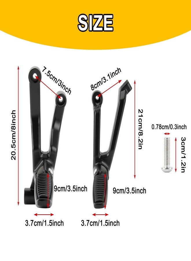 psler For Nightster 975 RH975 Passenger Pegs - PSLER Motorcycle Foot Peg Rear Pedals Footrest Mount W/Mounting Bracket Foldable for Nightster975 rh975 2021-2025 and for Special RH975S 2023-2025 - Image 4
